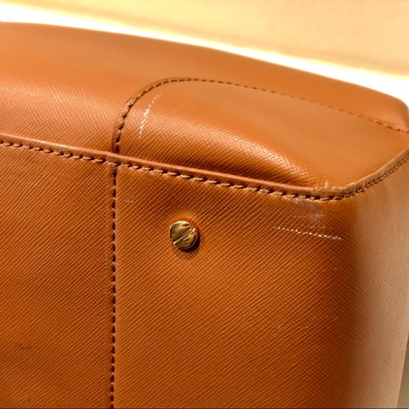 Tory Burch Robinson Luggage Double Zip Tote Bag - Brown - Picture 4 of 4
